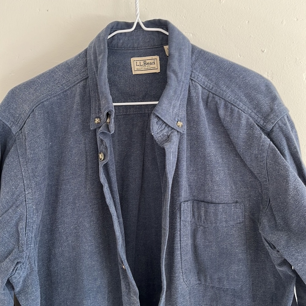 LL bean long sleeve 100% cotton shirt
